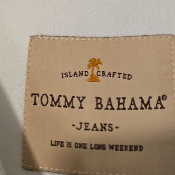 Tommy Bahama Jean White Dress Shirt Xl - Picture 2 of 7